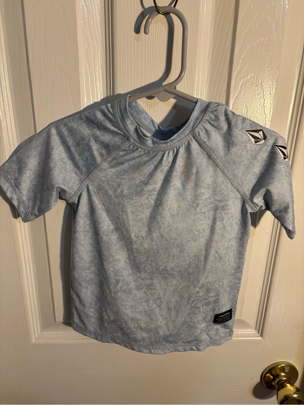 Volcom Light Blue Washed Short Sleeve Kids Tee